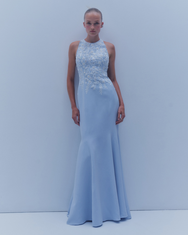 Elegant SS26 evening gown with sculpted silhouette and luxury fabric by Danarys New York